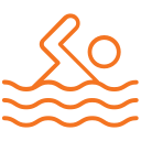 swimming person icon